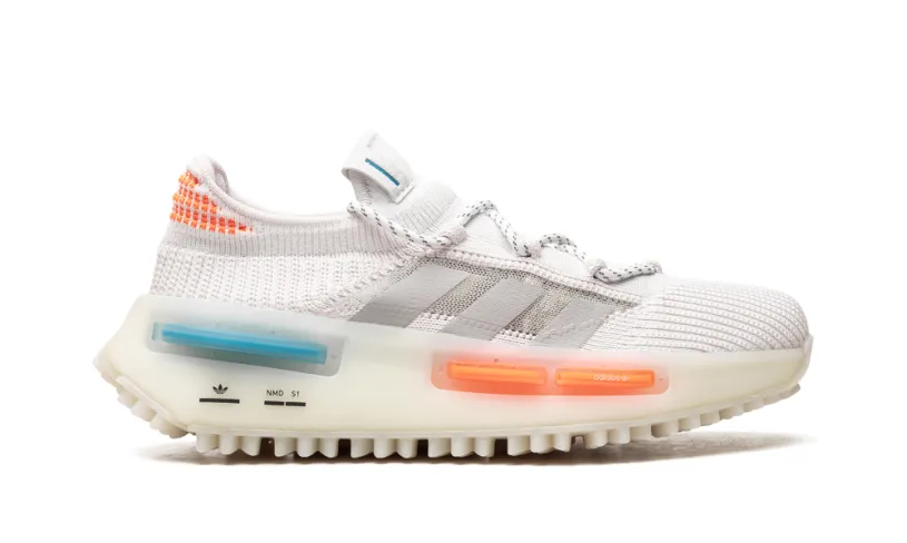 Adidas NMD NMD S1 'Footwear White Blue Orange'